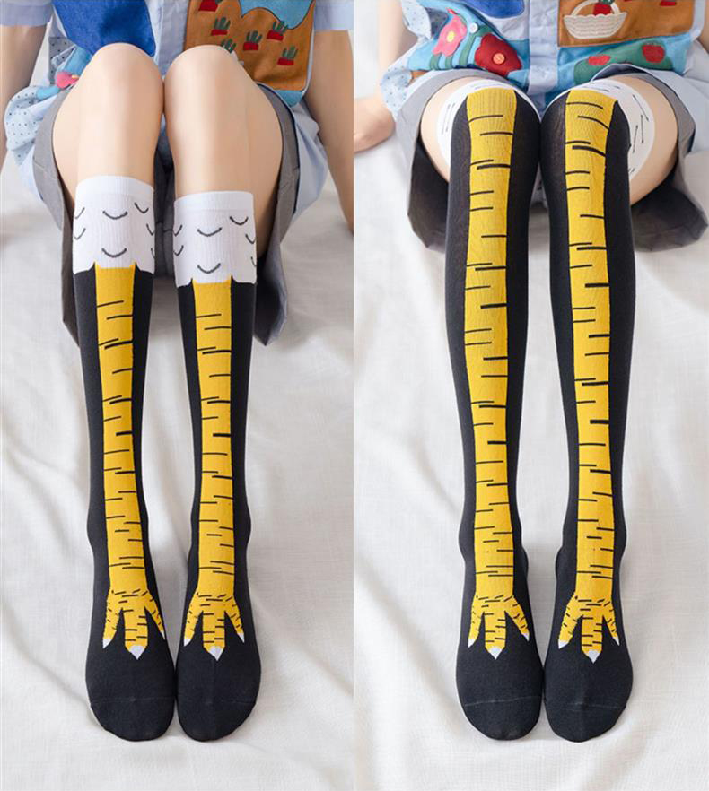Funny Chicken Leg Socks - 1/2paris Erkekler Komik 3D Tavuk Çorapları