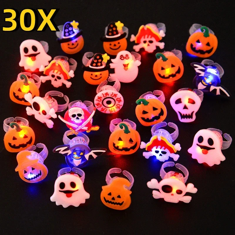 Glow In The Dark Party Glasses - Cadılar bayramı aydınlık yüzükler yaratıcı sevimli