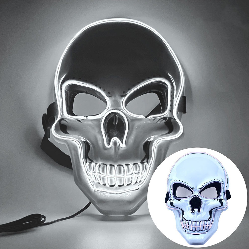 Led Purge Mask Halloween - Moda Korku Cadılar Bayramı Kafatası Maskesi