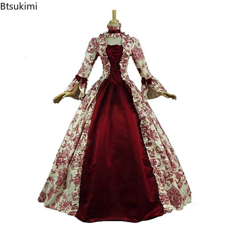 Medieval Renaissance Dress Women - Kadınlar için Yeni Orta Çağ Fırfırlı