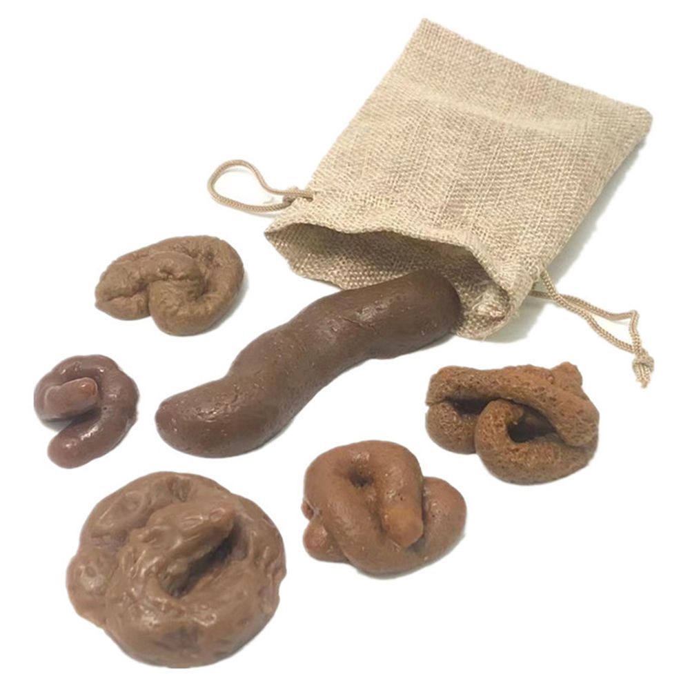 Fake Poop Gag Gift - 6 adet şaka Gadget Squish Fool's