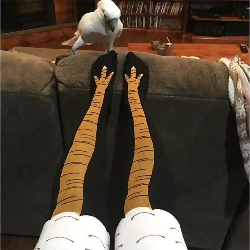 Funny Chicken Leg Socks - Kadın Tavuk Pençesi Çorapları Anime Tavuk