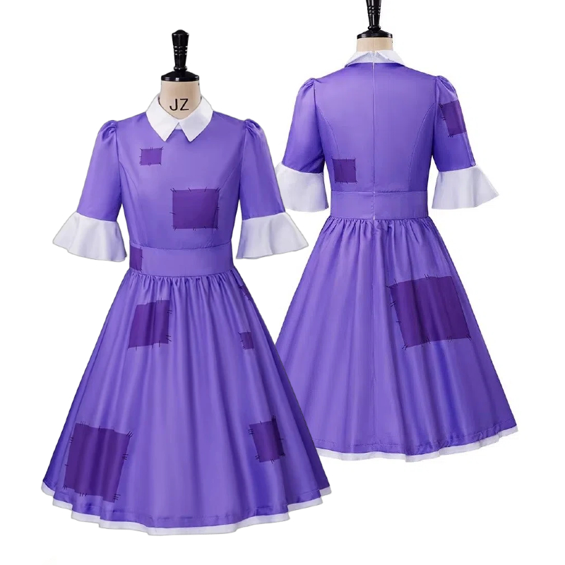 Medieval Renaissance Dress Women - Sirk Jax Cosplay Elbise Kadın Mor