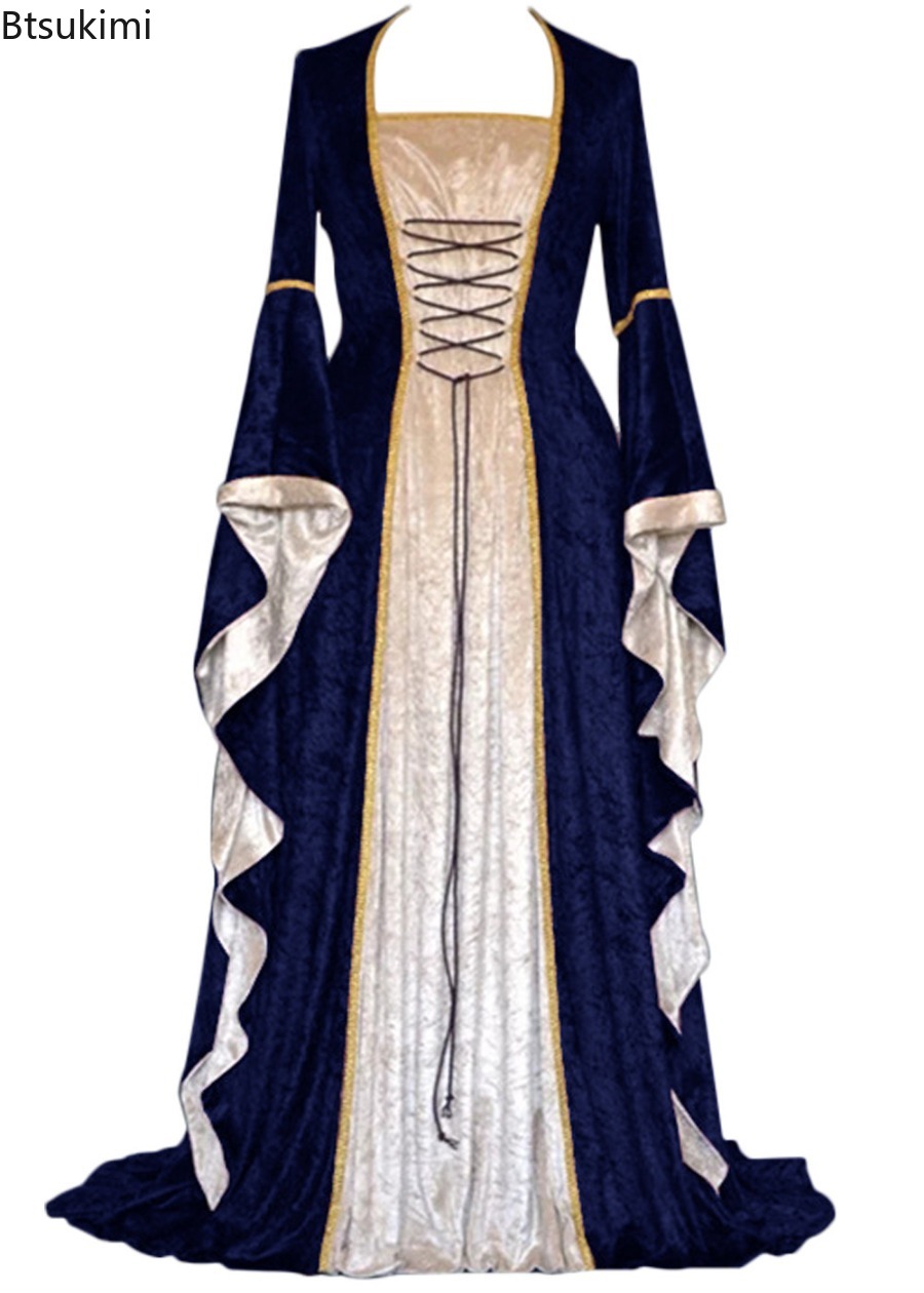 Medieval Renaissance Dress Women - Kadınlar için Rönesans Orta Çağ Retro