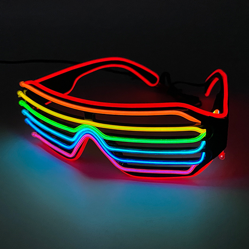 Glow In The Dark Party Glasses - Floresan renkli parlayan gözlük erkekler kadınlar