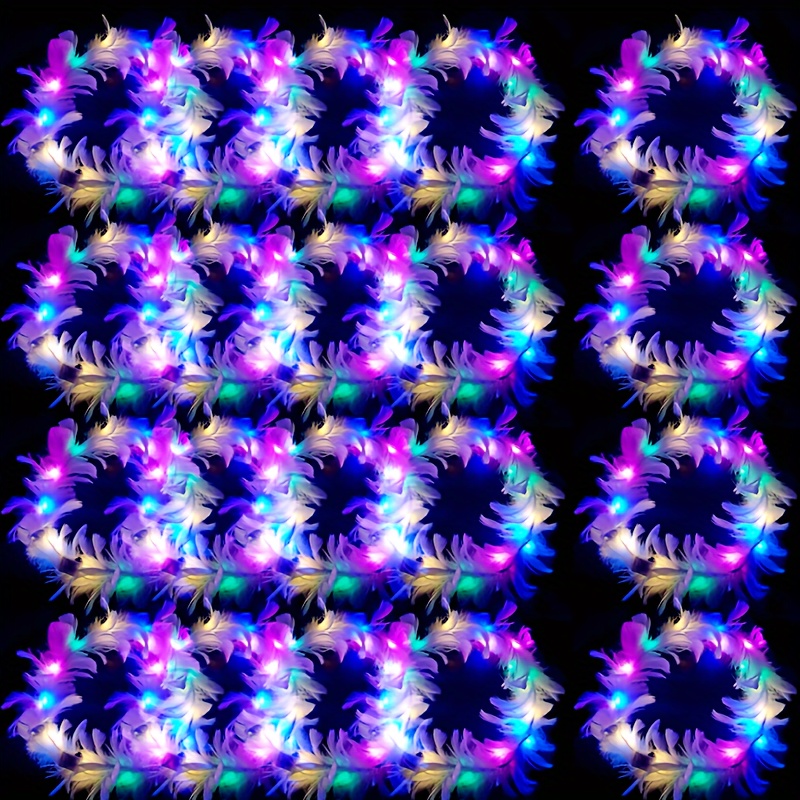 10 adet LED tüy çelenk taç Lig - Glow In The Dark Party Glasses incelemesi ve fiyatı