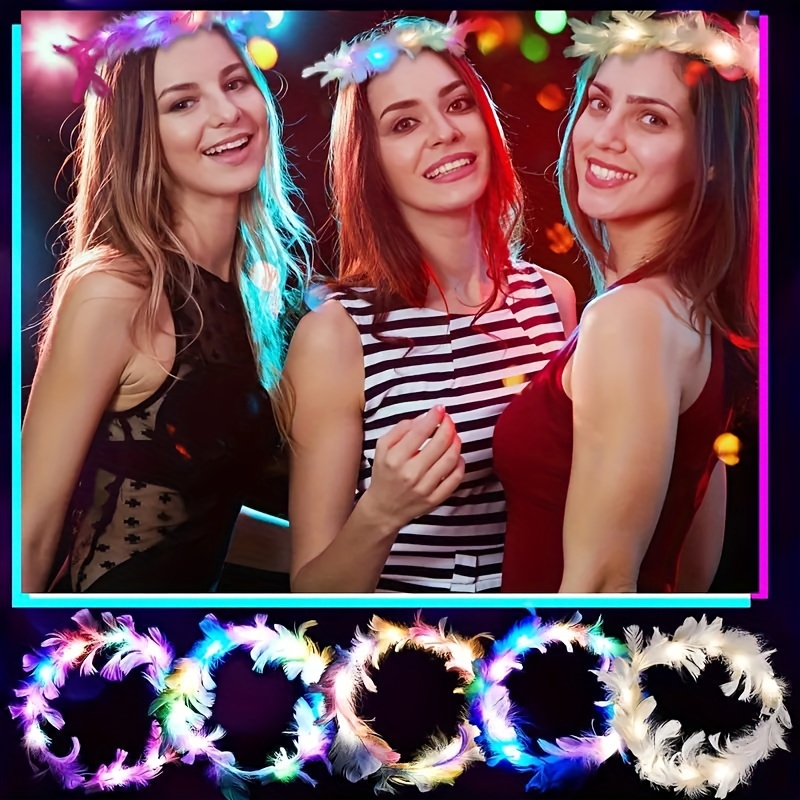 10 adet LED tüy çelenk taç Lig - Glow In The Dark Party Glasses incelemesi ve fiyatı