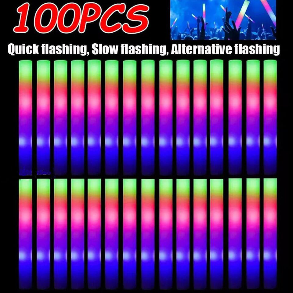 Kızdırma Çubukları Toplu 100'l - Flashing Led Foam Sticks Party incelemesi ve fiyatı