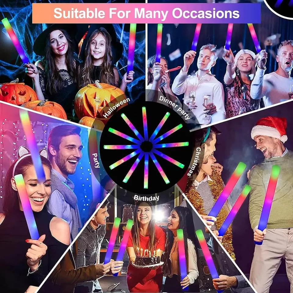 Kızdırma Çubukları Toplu 100'l - Flashing Led Foam Sticks Party incelemesi ve fiyatı