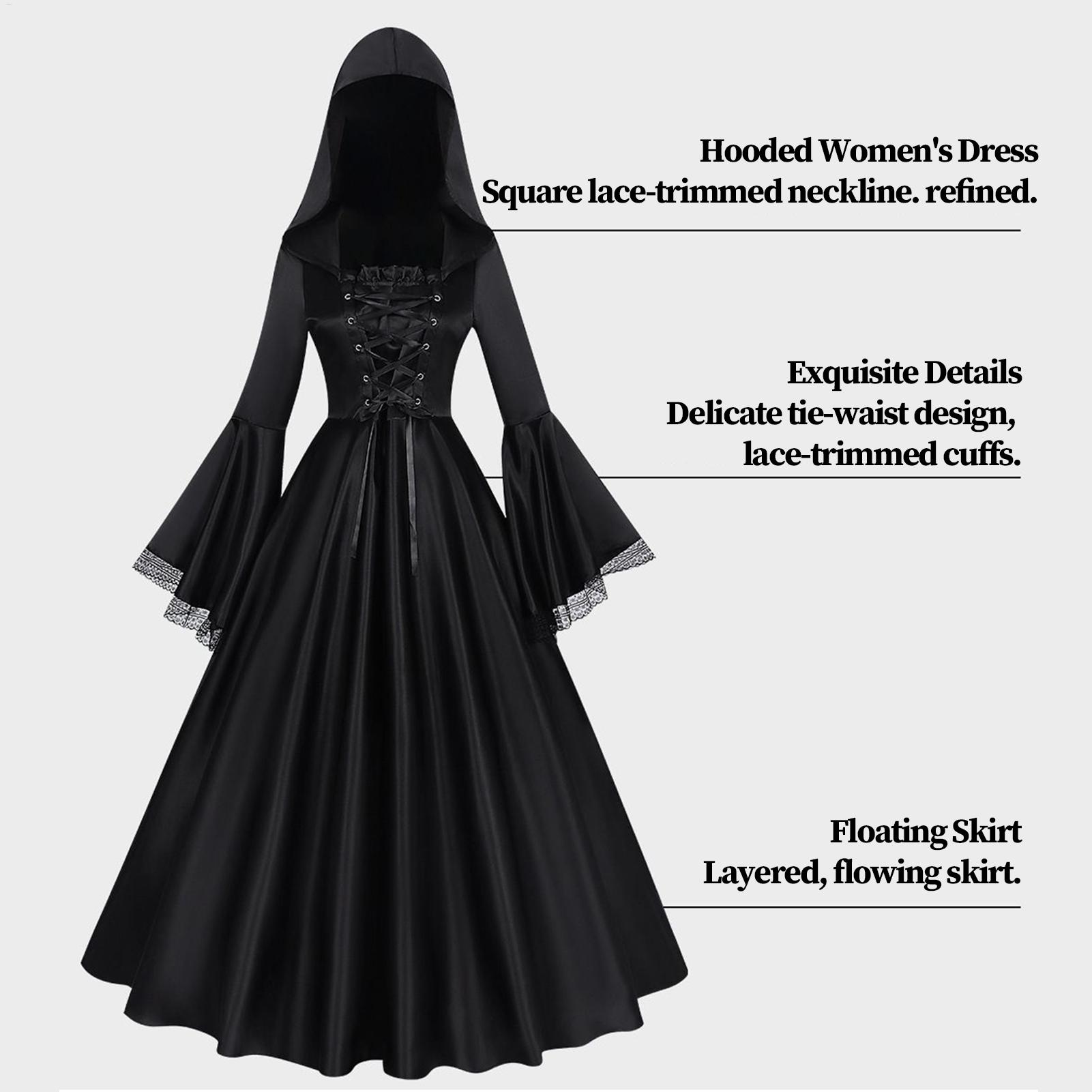 Cadılar Bayramı Cadı Kostümü O - Medieval Renaissance Dress Women incelemesi ve fiyatı