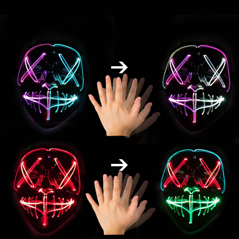 Hareket Kontrollü LED Maske Iş - Led Purge Mask Halloween incelemesi ve fiyatı