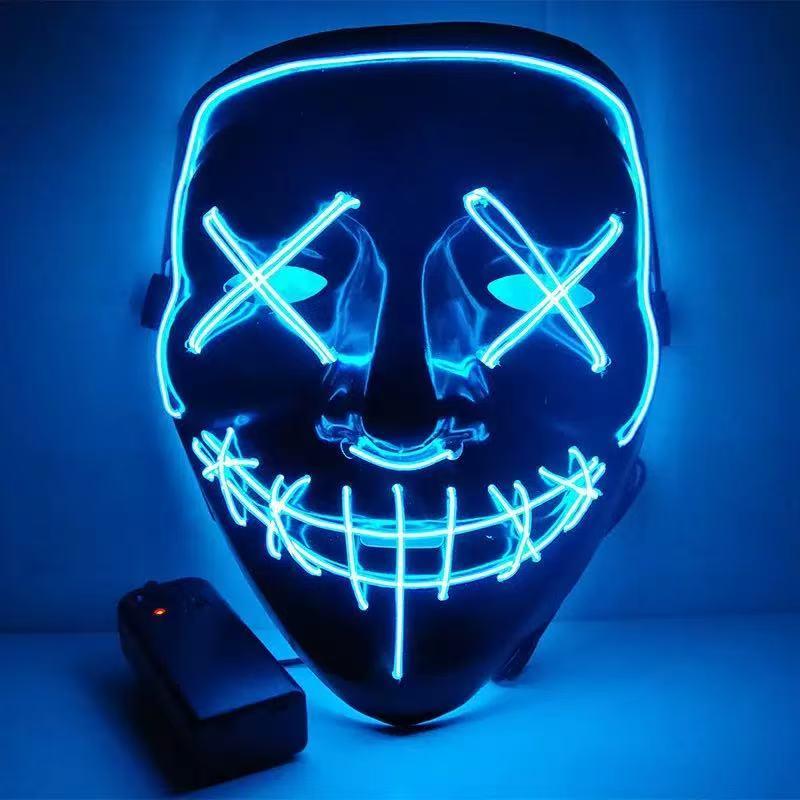 LED Işıklı Siyah V Şekilli Mas - Led Purge Mask Halloween incelemesi ve fiyatı