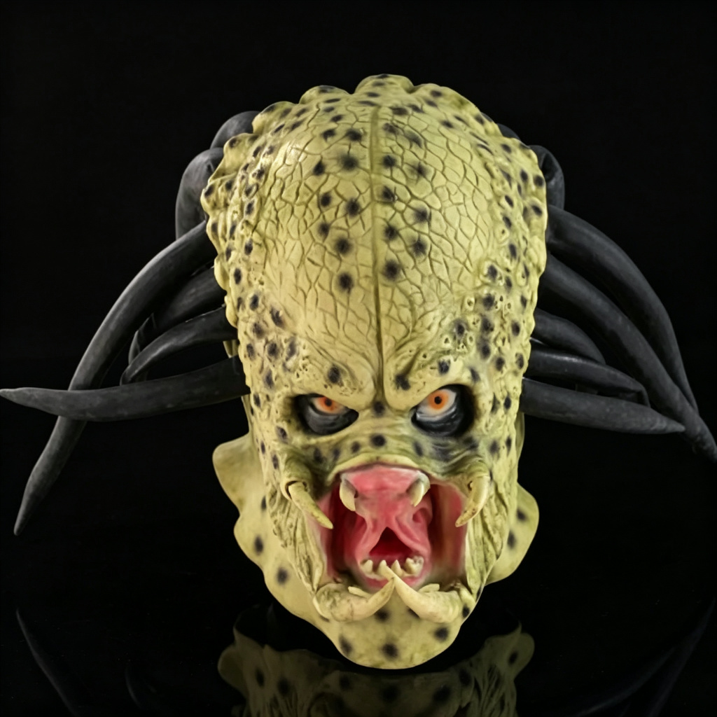 Gerçekçi Predator Tam Baş Mask - Latex Alien Mask Realistic incelemesi ve fiyatı