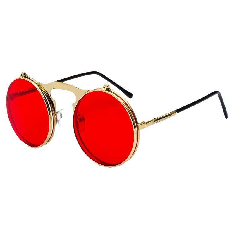 Retro Steampunk Kırmızı Yuvarl - Glow In The Dark Party Glasses incelemesi ve fiyatı