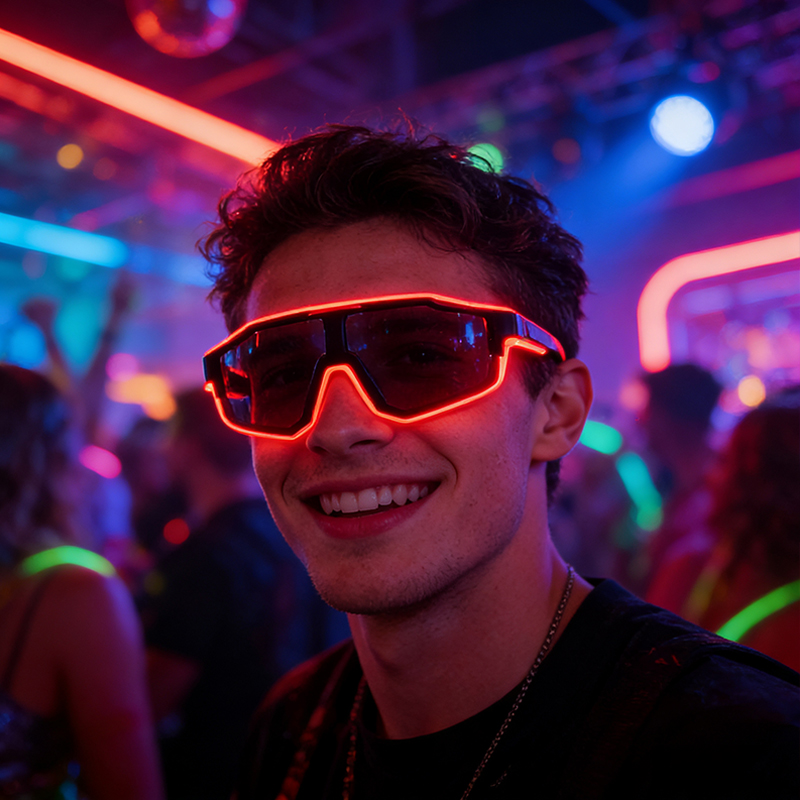 Serin Rüzgar Geçirmez LED Yanı - Glow In The Dark Party Glasses incelemesi ve fiyatı