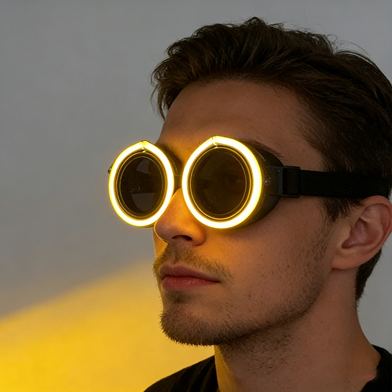 Yeni Gelen Yuvarlak Şekilli LE - Glow In The Dark Party Glasses incelemesi ve fiyatı
