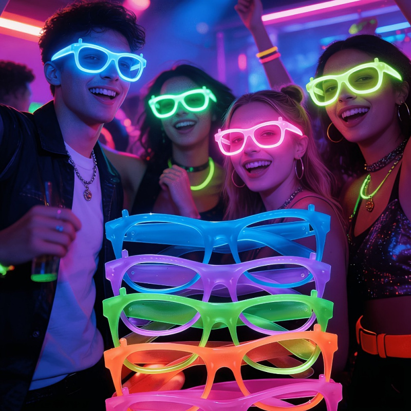 2/12 adet Karanlıkta Parlayan  - Glow In The Dark Party Glasses incelemesi ve fiyatı