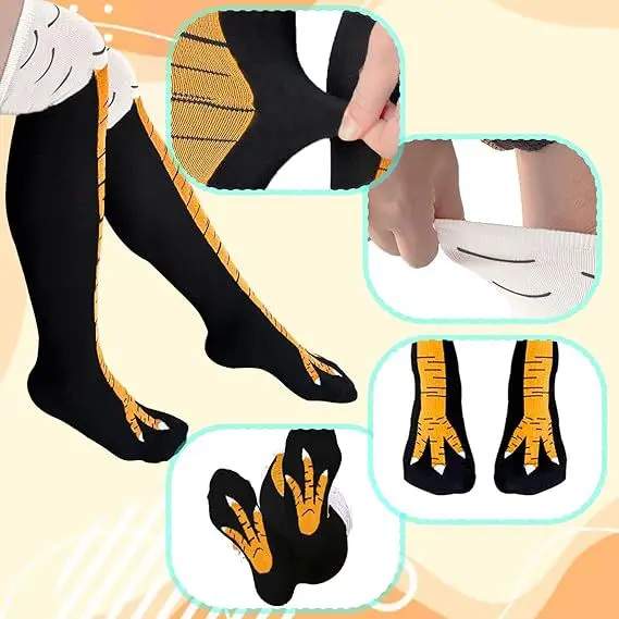 Trendy Kadın Çorap Diz Boyu Ta - Funny Chicken Leg Socks incelemesi ve fiyatı
