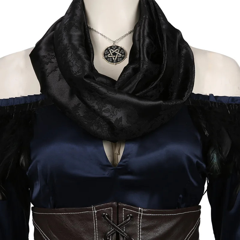 Yennefer Cosplay Fantasia Kost - Medieval Renaissance Dress Women incelemesi ve fiyatı