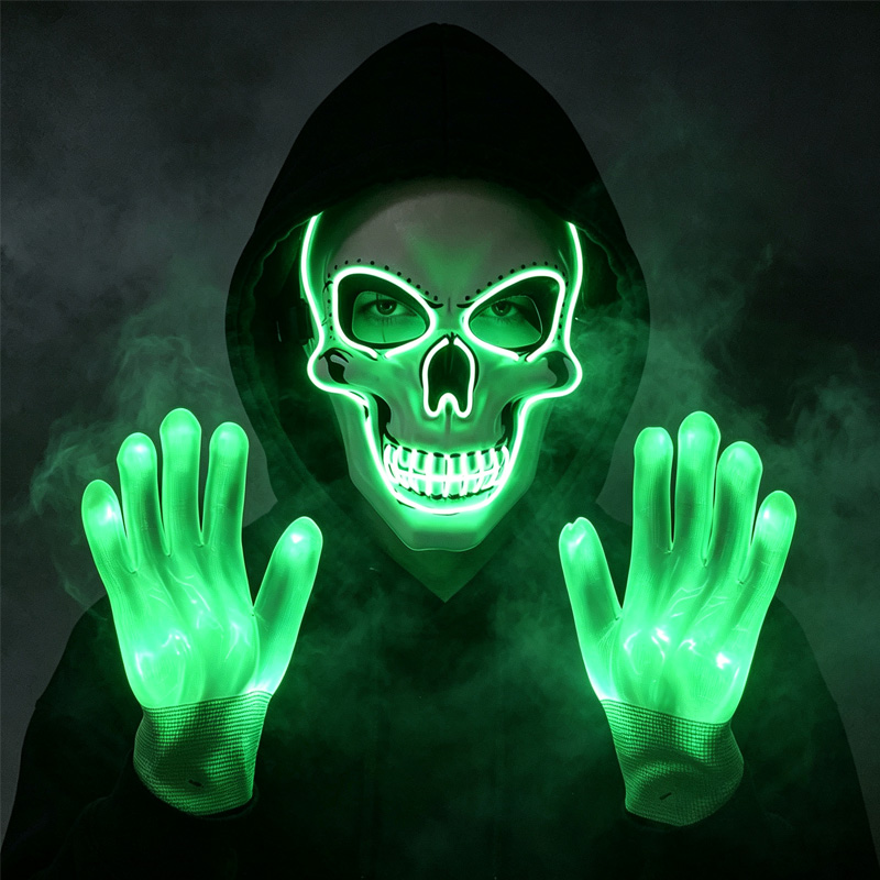 LED Kafatası Maskesi Işıklı El - Led Purge Mask Halloween incelemesi ve fiyatı