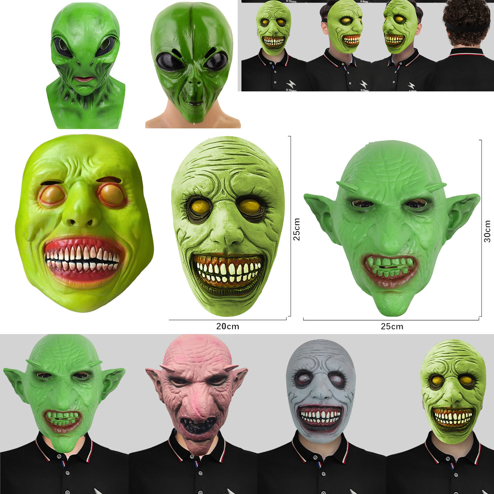 Cadılar bayramı Uzaylı Maskesi - Latex Alien Mask Realistic incelemesi ve fiyatı