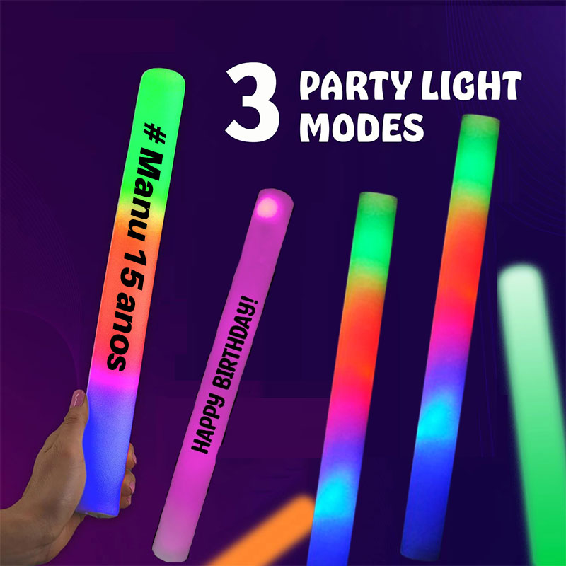 30 LED ışıklı köpük çubuklar k - Flashing Led Foam Sticks Party incelemesi ve fiyatı