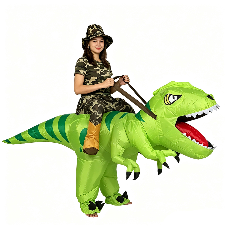 Şişme T-Rex Dinozor Kostümü Ye - Inflatable Dinosaur Costume Adult incelemesi ve fiyatı