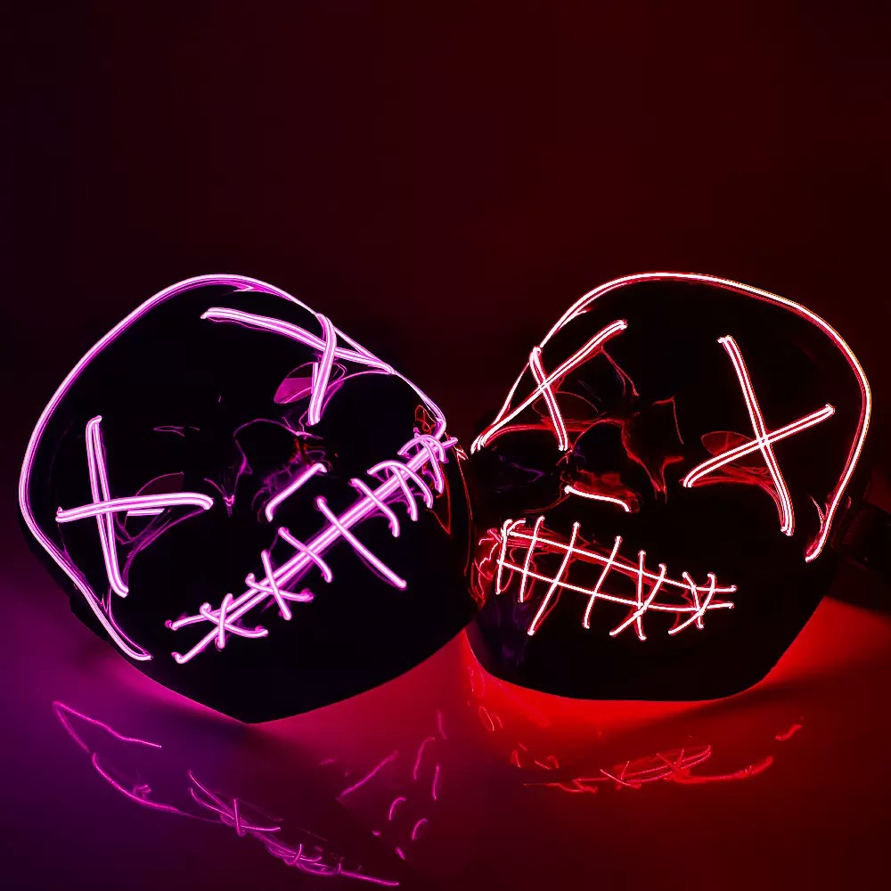 Korkunç Kablosuz Işıklı LED Pu - Led Purge Mask Halloween incelemesi ve fiyatı