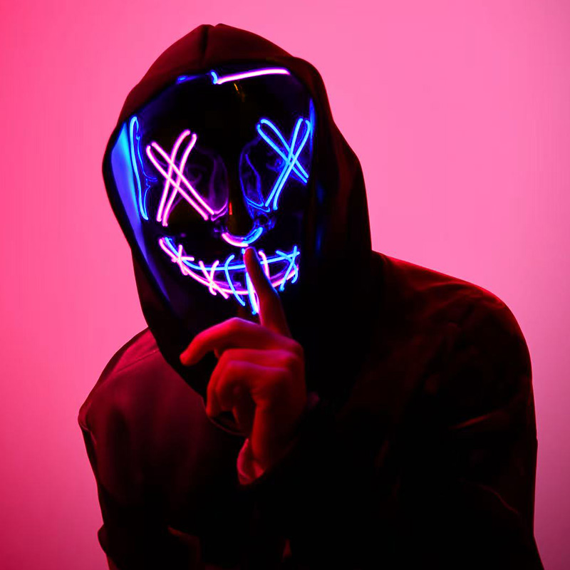 Korkunç Kablosuz Işıklı LED Pu - Led Purge Mask Halloween incelemesi ve fiyatı