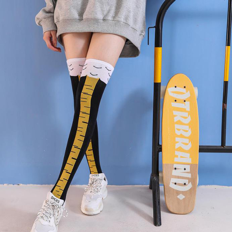 1-4 Çift Kadın Diz Üstü Çorapl - Funny Chicken Leg Socks incelemesi ve fiyatı